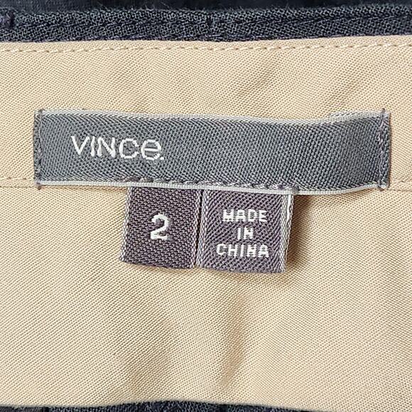 Vince Shorts Womens 2 Charcoal Linen Blend Bermuda Tailored Dressy V0528-20710 - Picture 7 of 9